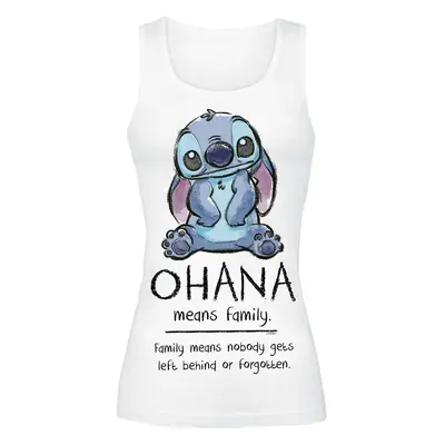 Lilo & Stitch Ohana Means Family Dámský top bílá