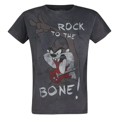 Looney Tunes Tasmanian Devil - Rock To The Bone! Tričko šedá