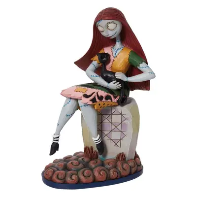 The Nightmare Before Christmas Sally mit Katze auf einem Grabstein sitzend Socha standard