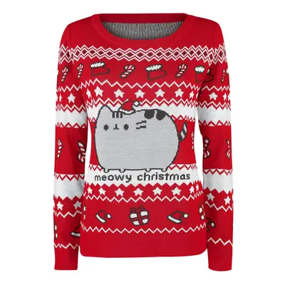 Pusheen Meowy Christmas Pletený svetr vícebarevný