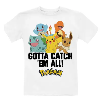 Pokémon Kids - Gotta Catch 'Em All detské tricko bílá