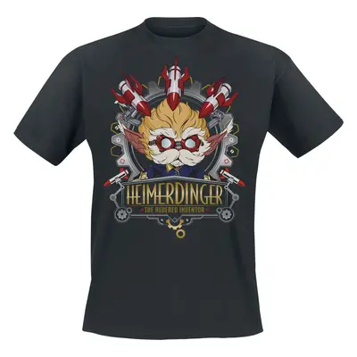 : League Of Legends Heimerdinger Tričko černá