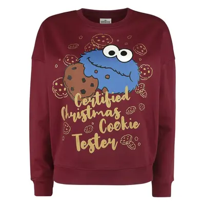 Sesame Street Christmas Cookie Dámská mikina červená