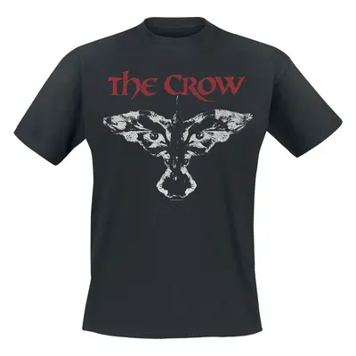 The Crow Logo - Red Tričko černá