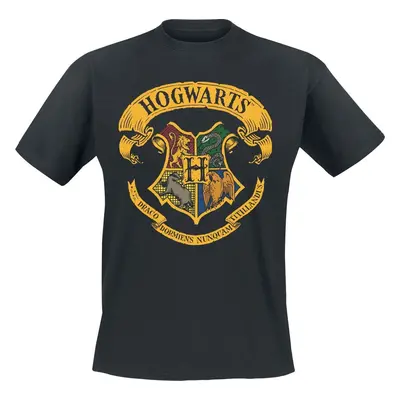 Harry Potter Hogwart's Crest Tričko černá