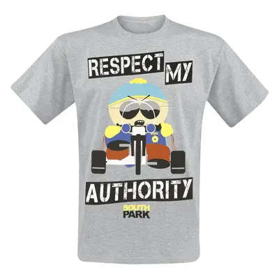 South Park Respect My Authority Tričko šedá