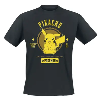 Pokémon Pikachu Tričko černá