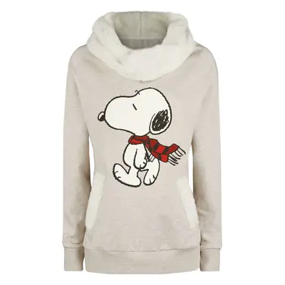 Peanuts Snoopy Winter Dámská mikina s nádechem béžové