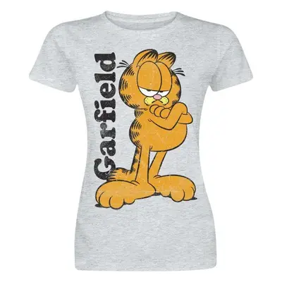 Garfield Dívčí tričko Garfield Dámské tričko prošedivelá