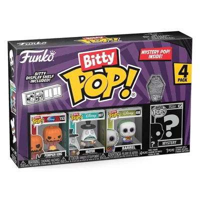 The Nightmare Before Christmas Balení 4 ks vinylových figurek Pumpkin King, Mayor, Barrel + přek