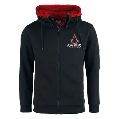 Assassin's Creed Emblem Mikina s kapucí na zip cerná/cervená