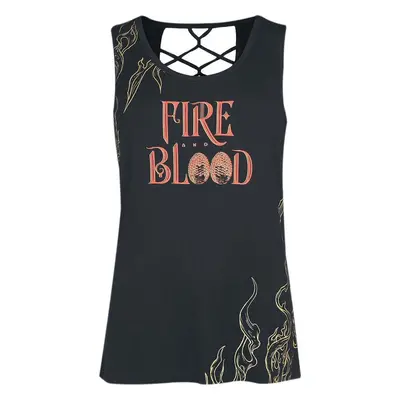 Game Of Thrones Fire And Blood Dámský top černá