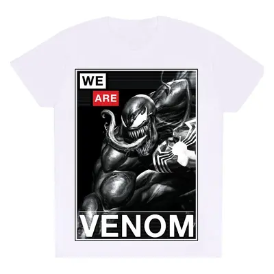 Venom (Marvel) Venom Poster Tričko bílá