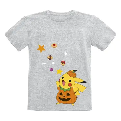 Pokémon Kids - Pikachu - Halloween detské tricko prošedivelá