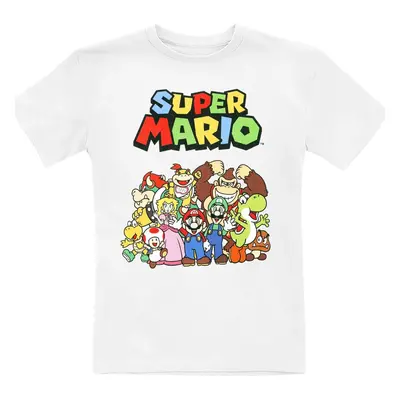 Super Mario Kids - Characters detské tricko bílá