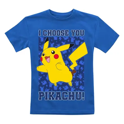 Pokémon Kids - Pikachu - I Choose You detské tricko modrá