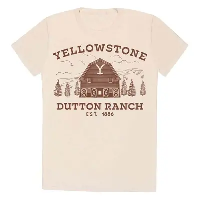 Yellowstone Dutton Ranch Tričko písková