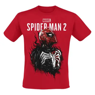 Spider-Man Marvel Games - Spider-Man 2 - Spider Symbiote Tričko červená