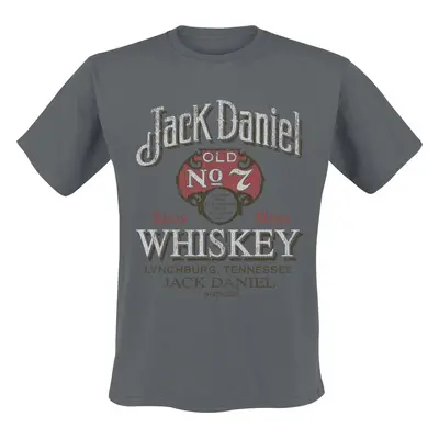 Jack Daniel's Tričko Vintage Distress Tričko šedá