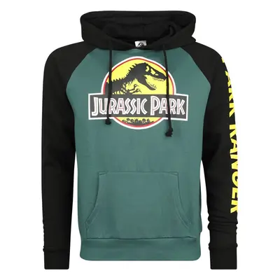 Jurassic Park Logo - Park Ranger Mikina s kapucí vícebarevný