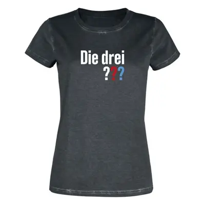 Die drei Fragezeichen Die drei ??? - Logo Dámské tričko černá