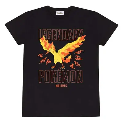 Pokémon Legendary Moltres Tričko černá