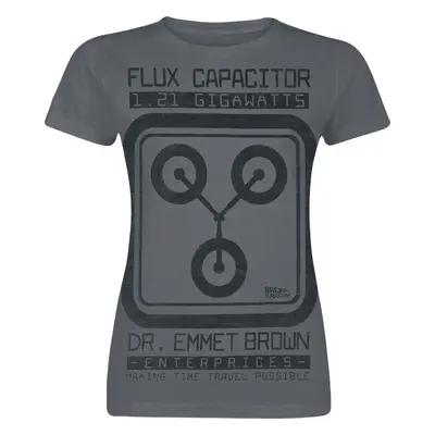 Back To The Future Flux Capacitor Dámské tričko tmavě šedá