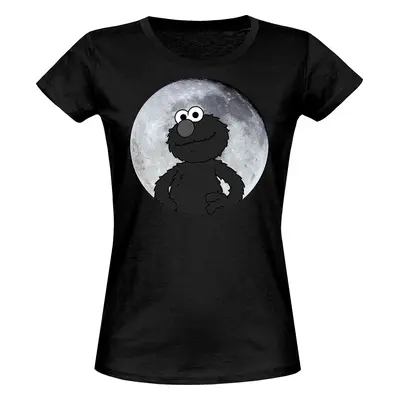 Sesame Street Elmo Moonnight Dámské tričko černá