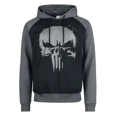 The Punisher Skull Mikina s kapucí cerná/šedá