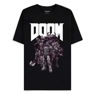 Doom Demon Slayer Tričko černá