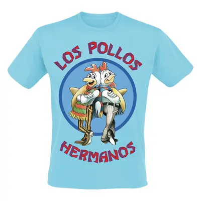 Breaking Bad Los Pollos Hermanos Tričko světle modrá