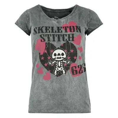 Lilo & Stitch Skeleton Stitch Dámské tričko šedá