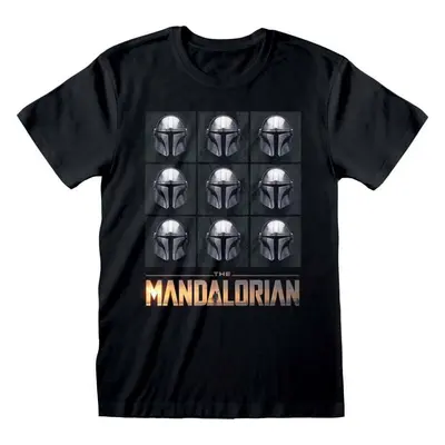 Star Wars The Mandalorian - Mando Helmets Tričko černá