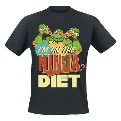 Teenage Mutant Ninja Turtles I´m On The Ninja Diet Tričko černá