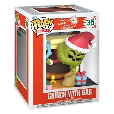 The Grinch Vinylová figurka č.35 Grinch with Bag (Pop! Deluxe) Sberatelská postava vícebarevný