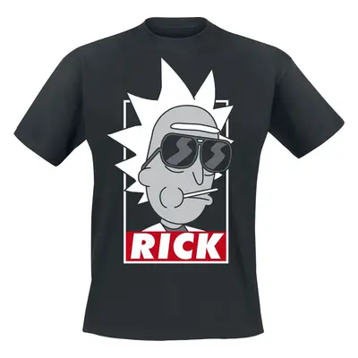 Rick And Morty Rick Tričko černá