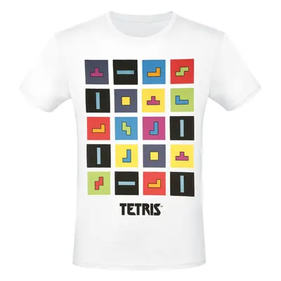 Tetris Color Blocks Tričko bílá