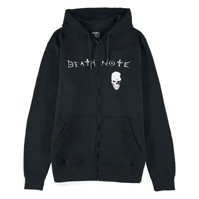 Death Note Skull Mikina s kapucí na zip černá