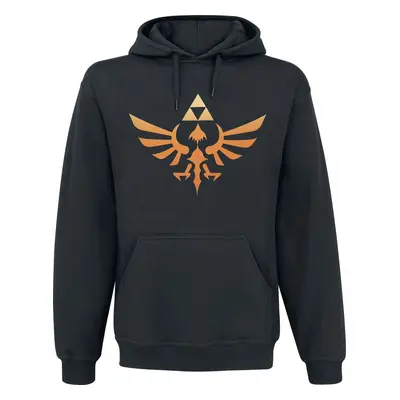 The Legend Of Zelda Hyrule - Triforce Logo Mikina s kapucí černá