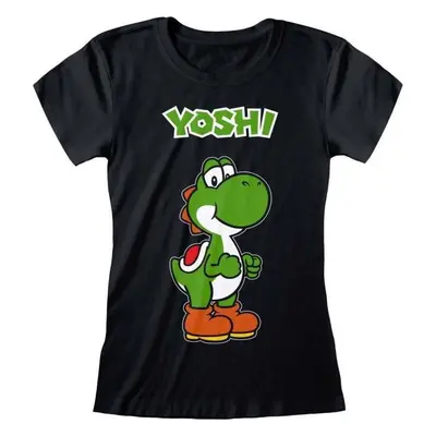 Super Mario Yoshi Name Tag Dámské tričko černá