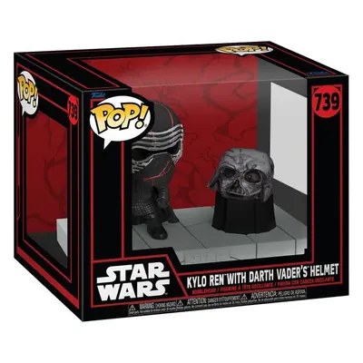 Star Wars Vinylová figurka č.739 Kylo Ren with Darth Vader´s Helmet (Pop! Deluxe) Sberatelská po