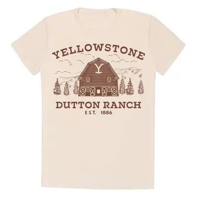 Yellowstone Dutton Ranch Tričko písková