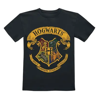 Harry Potter Kids - Hogwarts Crest detské tricko černá