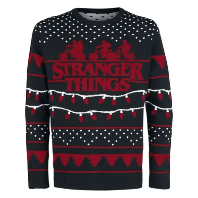 Stranger Things Stranger Xmas Pletený svetr vícebarevný