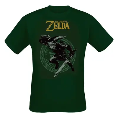 The Legend Of Zelda Link Tričko zelená