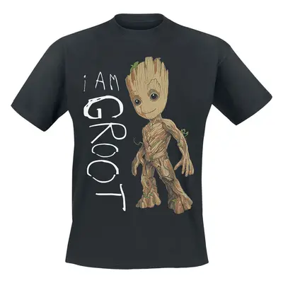 Strážci galaxie I Am Groot Tričko černá