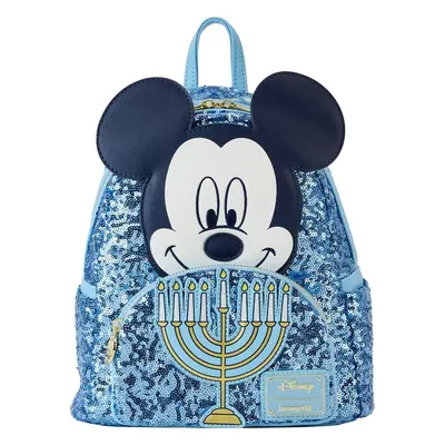 Mickey & Minnie Mouse Loungefly - Happy Hanukkah Menorah (Glow in the Dark) Batoh vícebarevný