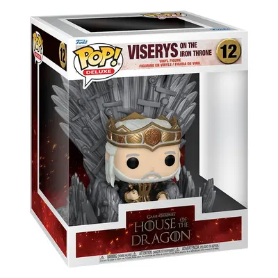 House Of The Dragon Vinylová figurka č.12 Viserys on the Iron Throne (Pop! Deluxe) Sberatelská p