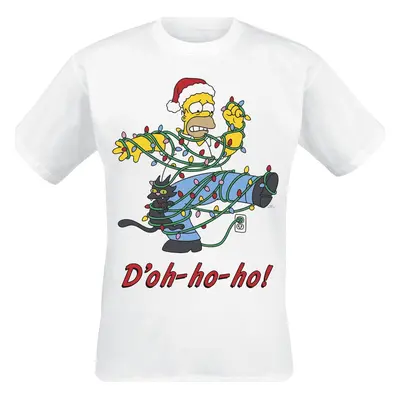 Die Simpsons Ho Ho Doh Tričko bílá