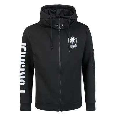 The Punisher Logo Skull Mikina s kapucí na zip černá